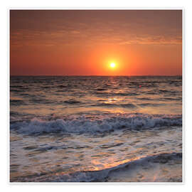 Poster  Sunset at the sea - Filtergrafia