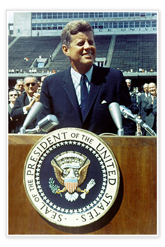 Poster President Kennedy at Rice University