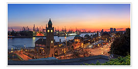 Poster Panorama Hamburg