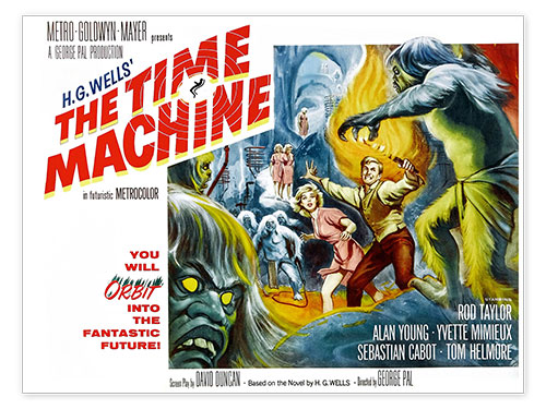 Poster THE TIME MACHINE, Yvette Mimieux, Rod Taylor