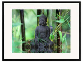 Framed art print  Bamboo Buddha - Renate Knapp
