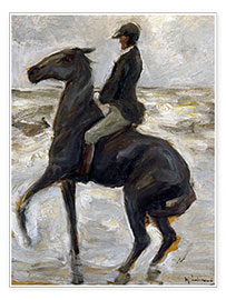 Poster Rider on the beach