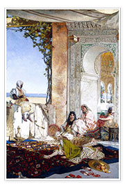 Poster  Frauen in einem Harem in Marokko. 1875 - Benjamin Constant