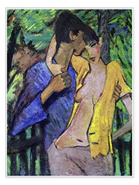 Poster  Loving couple. 1919 - Otto Mueller