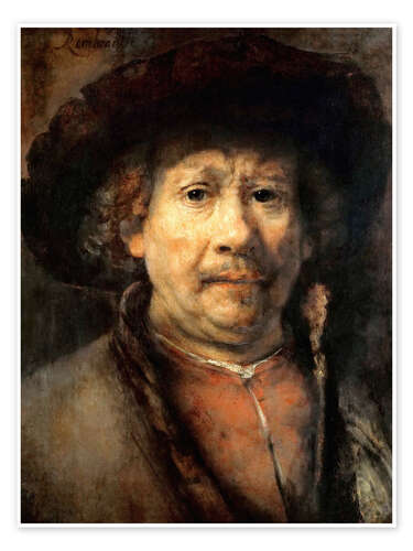 Poster Rembrandt, the small self-portrait