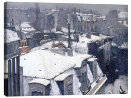Canvas print  Rooftops in the snow - Gustave Caillebotte