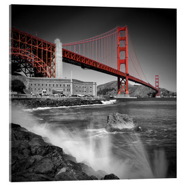 Acrylic print  Golden Gate Bridge Fort Point - Melanie Viola