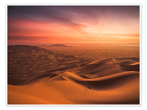 Poster Desert Sunset