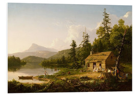 Foam board print  Home in the Woods - Thomas Cole