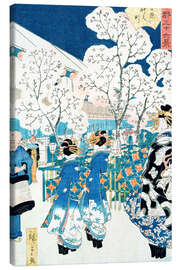 Canvas print  Cherry Blossoms at Asakura - Utagawa Hiroshige