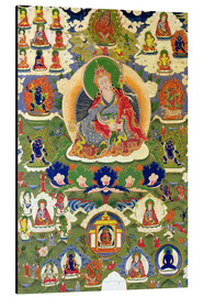 Aluminium print  Thangka of Padmasambhava - Tibetan School