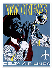 Poster  Fly to New Orleans
