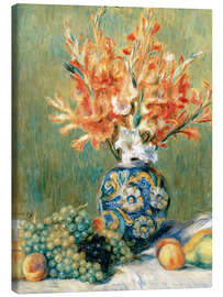 Canvas print  Still Life with Fruit and Flowers - Pierre-Auguste Renoir