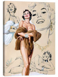 Canvas print  Glamour Pin Up study - Al Buell