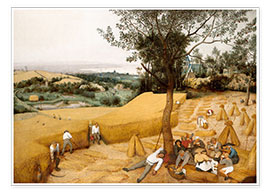 Poster The seasons: grain harvest