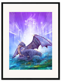 Framed art print  Dragon Energy - Dolphins DreamDesign
