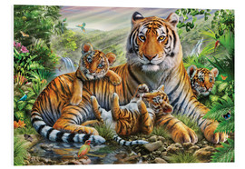 Foam board print  Tiger and Cubs - Adrian Chesterman