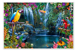 Poster Parrot Tropics