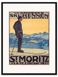 Framed art print  St. Moritz - Walter Kupfer