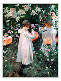 Poster  Carnation, lily, rose - John Singer Sargent