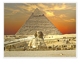 Poster Sphinx from Gizeh