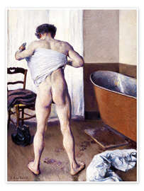 Poster Man at His Bath
