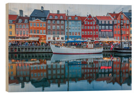 Wood print  Nyhavn reflected - Scott McQuaide