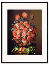 Framed art print  Poppies in a terracotta vase, 2000 - Amelia Kleiser