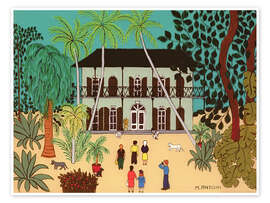 Poster Hemingway's house, Key West, Florida