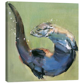 Canvas print  Otter makes pirouette - Mark Adlington