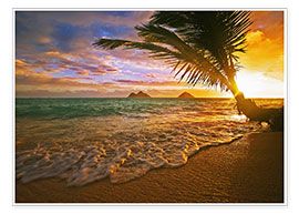 Poster Lanikai Beach at sunrise