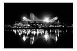 Poster  Weserstadion, Bremen in black and white - Tanja Arnold Photography