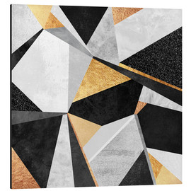 Aluminium print  Geometry Gold - Elisabeth Fredriksson