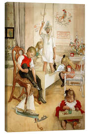 Canvas print  On the morning of Christmas Day - Carl Larsson
