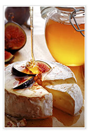 Poster  Brie Cheese and Figs with honey - Johan Swanepoel