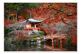 Poster  Daigoji Temple, Kyoto in autumn
