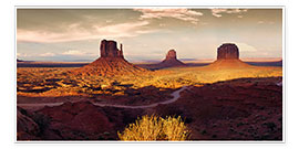 Poster Monument Valley Gold