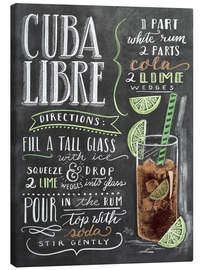 Canvas print  Cuba Libre Recipe - Lily & Val