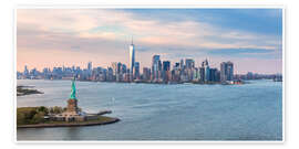 Poster  New York skyline with Statue of Liberty - Matteo Colombo