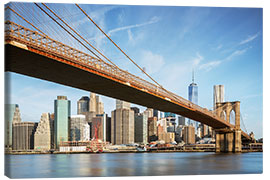 Canvas print  Brooklyn bridge and Manhattan skyline at sunrise, New York city, USA - Matteo Colombo