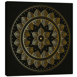 Canvas print  Mandala on black