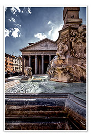 Poster Pantheon Rome, Italy