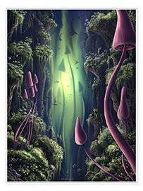 Poster  Forest of the Ancient Mushrooms - Susann H.