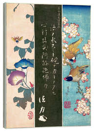 Canvas print  Bird and Flower - Katsushika Hokusai
