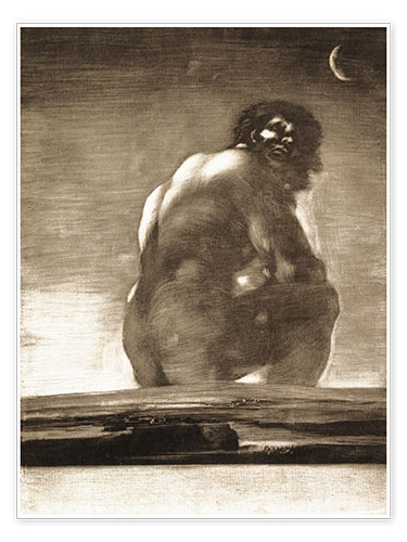 Poster A Giant Seated in a Landscape, The Colossus