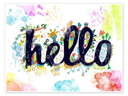 Hello' by Typobox as a print or poster | Posterlounge