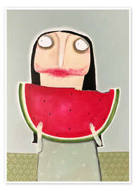 Poster Helena Vogelpohl with fresh melon