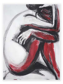 Poster  Not In Love I - Female Nude - Carmen Tyrrell
