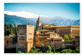 Poster Alhambra in Granada
