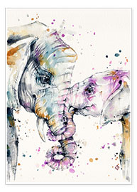 Poster That type of love (elephants)